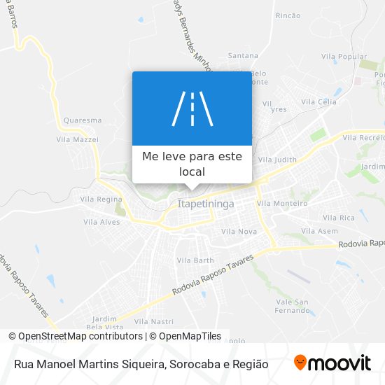 Rua Manoel Martins Siqueira mapa