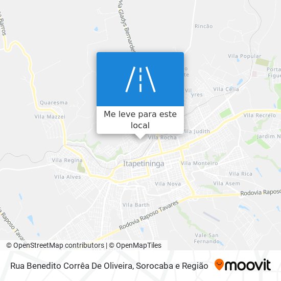 Rua Benedito Corrêa De Oliveira mapa