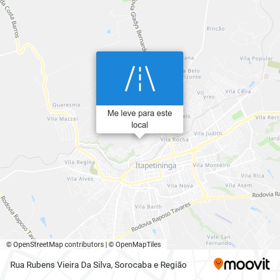 Rua Rubens Vieira Da Silva mapa