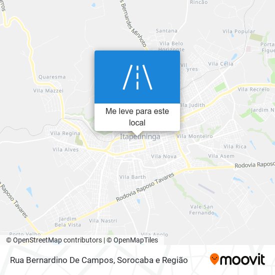 Rua Bernardino De Campos mapa