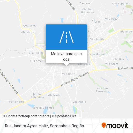 Rua Jandira Ayres Holtz mapa