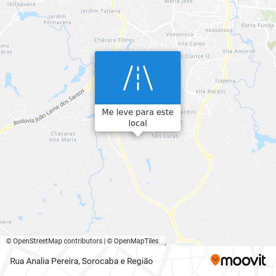 Rua Analia Pereira mapa