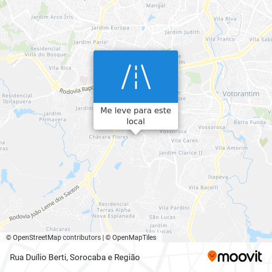 Rua Duílio Berti mapa