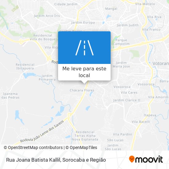 Rua Joana Batista Kallil mapa