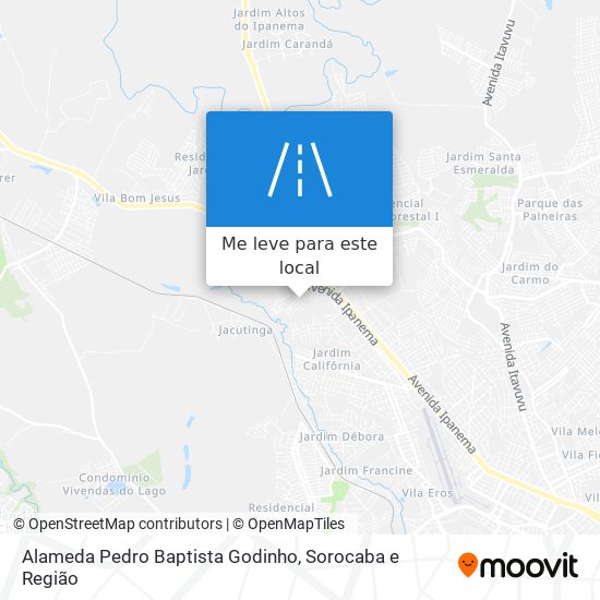 Alameda Pedro Baptista Godinho mapa