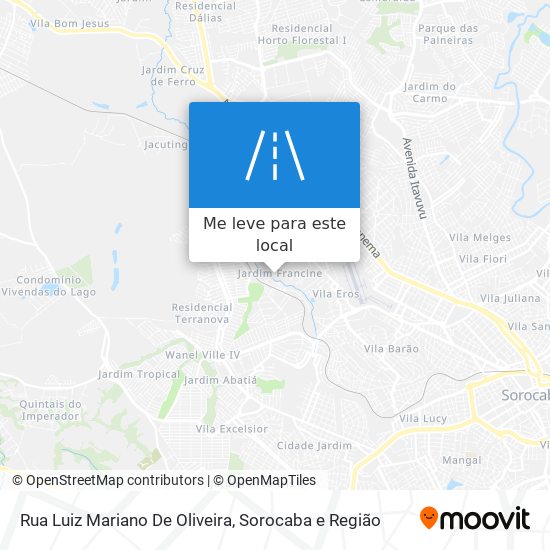 Rua Luiz Mariano De Oliveira mapa