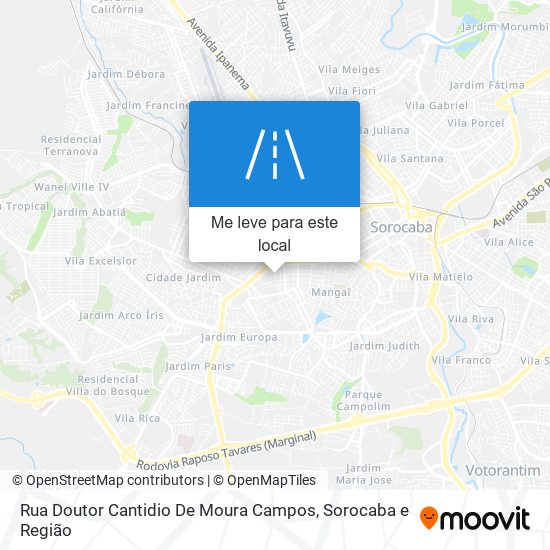 Rua Doutor Cantidio De Moura Campos mapa