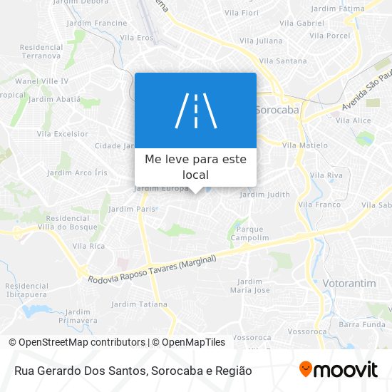 Rua Gerardo Dos Santos mapa