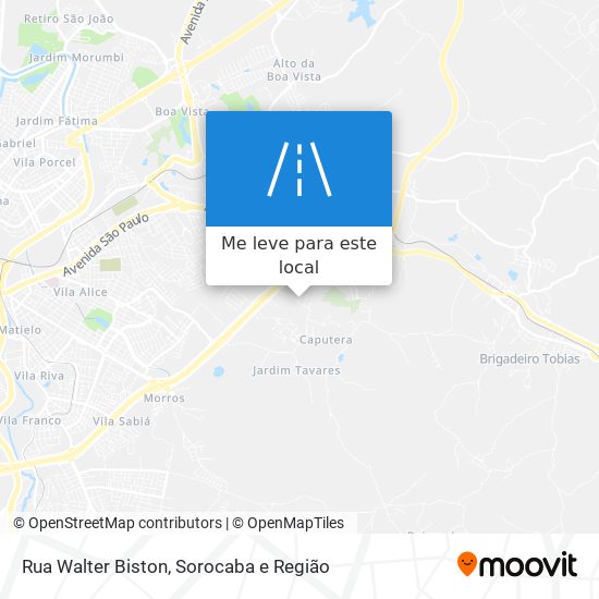 Rua Walter Biston mapa