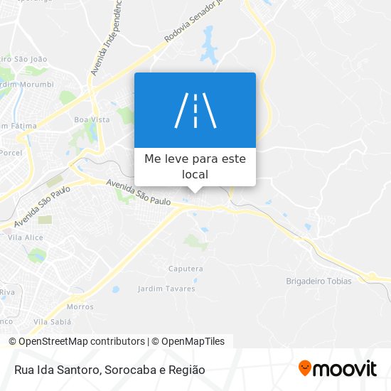 Rua Ida Santoro mapa