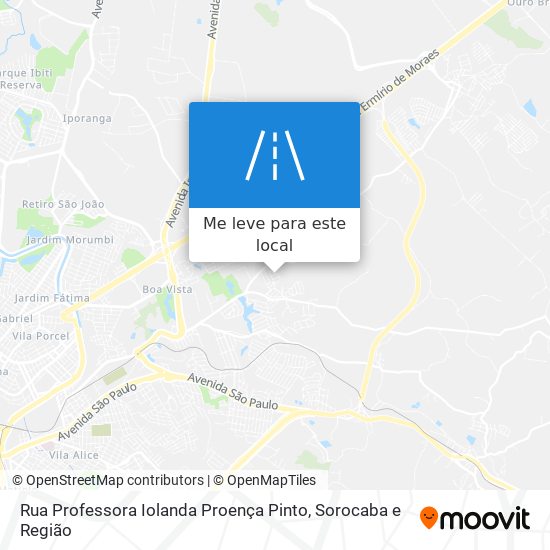 Rua Professora Iolanda Proença Pinto mapa