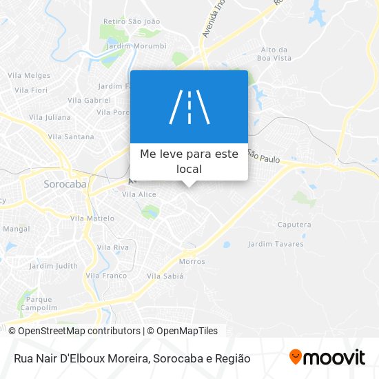 Rua Nair D'Elboux Moreira mapa