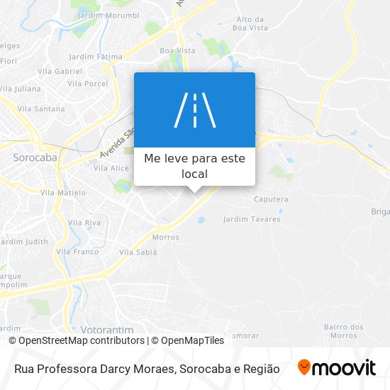 Rua Professora Darcy Moraes mapa