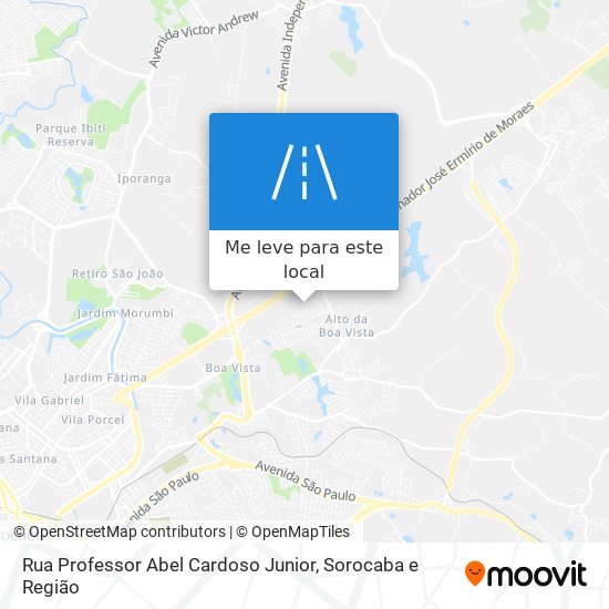 Rua Professor Abel Cardoso Junior mapa