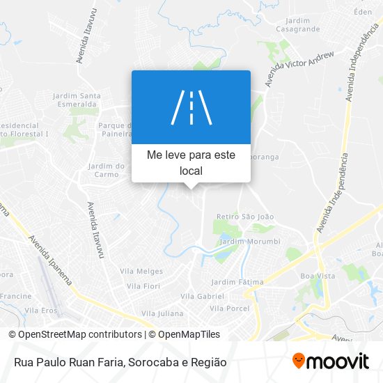 Rua Paulo Ruan Faria mapa