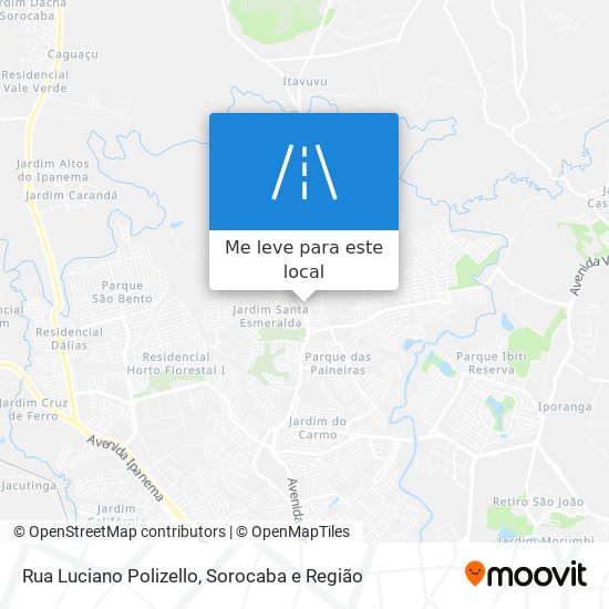 Rua Luciano Polizello mapa