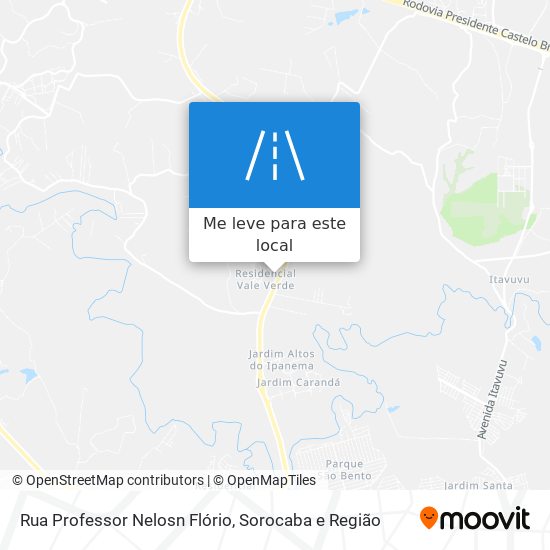 Rua Professor Nelosn Flório mapa