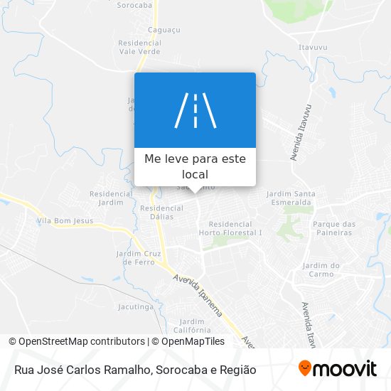 Rua José Carlos Ramalho mapa