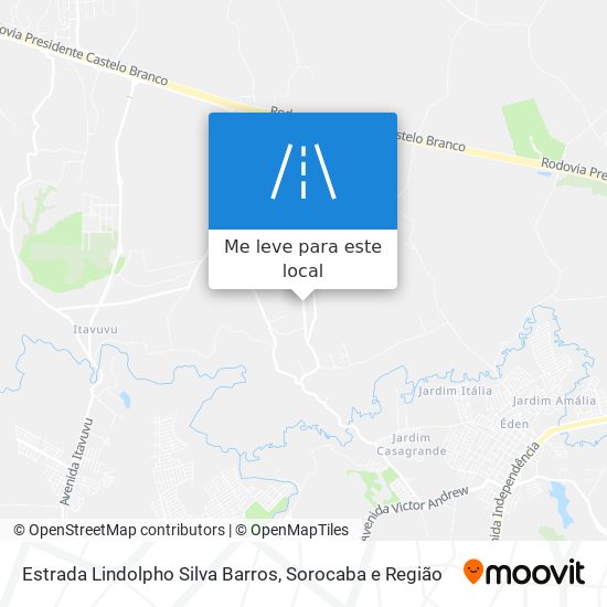 Estrada Lindolpho Silva Barros mapa