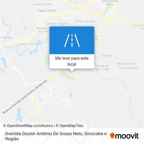 Avenida Doutor Antônio De Souza Neto mapa