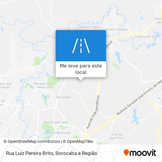 Rua Luiz Pereira Brito mapa