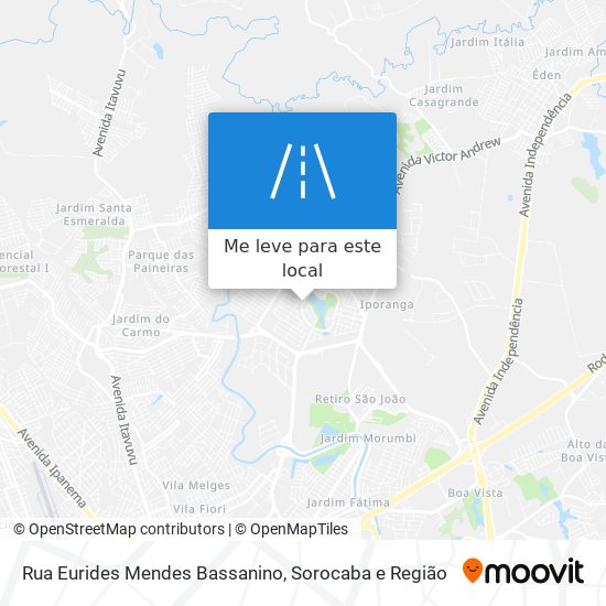 Rua Eurides Mendes Bassanino mapa