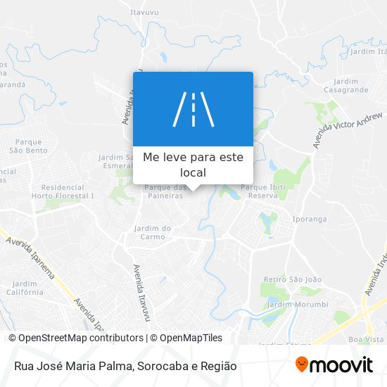 Rua José Maria Palma mapa