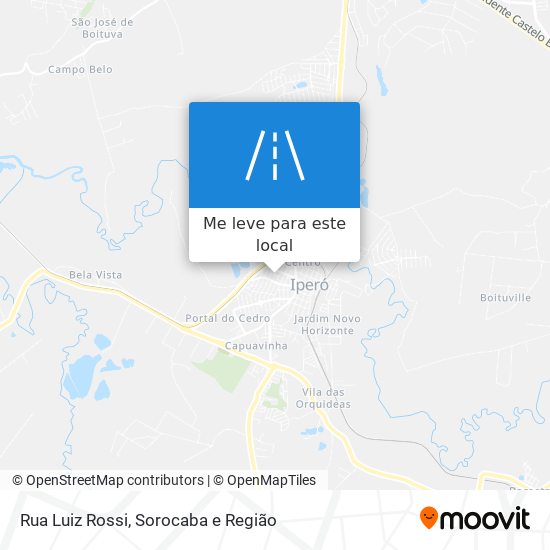 Rua Luiz Rossi mapa