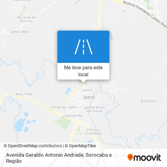 Avenida Geraldo Antonio Andrade mapa