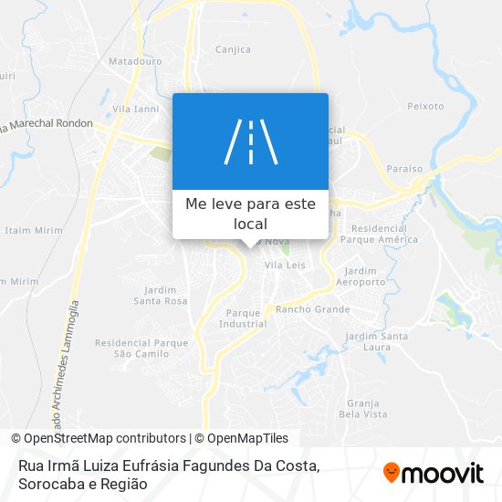 Rua Irmã Luiza Eufrásia Fagundes Da Costa mapa