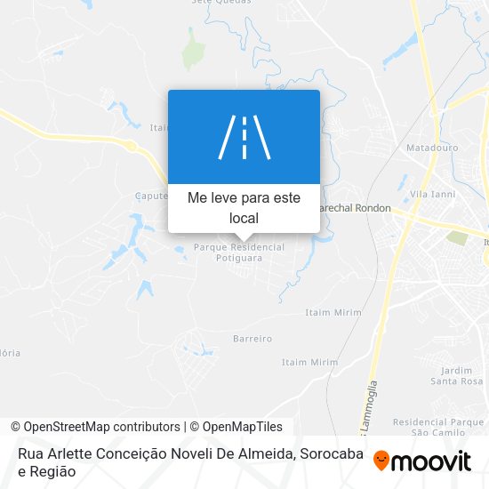 Rua Arlette Conceição Noveli De Almeida mapa