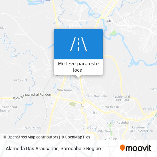 Alameda Das Araucárias mapa