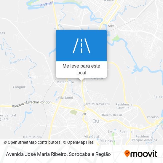 Avenida José Maria Ribeiro mapa