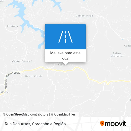 Rua Das Artes mapa