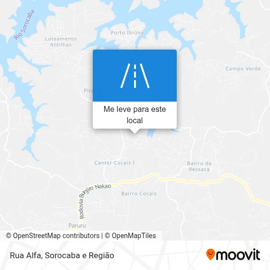 Rua Alfa mapa