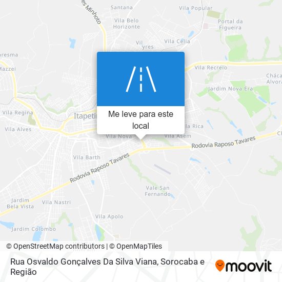 Rua Osvaldo Gonçalves Da Silva Viana mapa