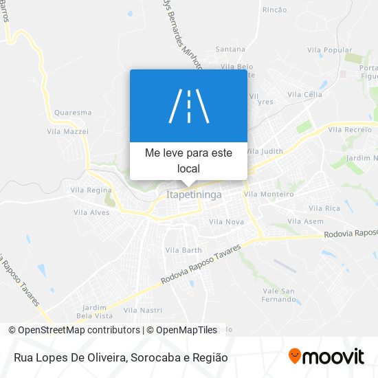 Rua Lopes De Oliveira mapa