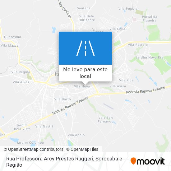 Rua Professora Arcy Prestes Ruggeri mapa