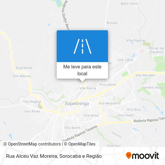 Rua Alceu Vaz Moreira mapa