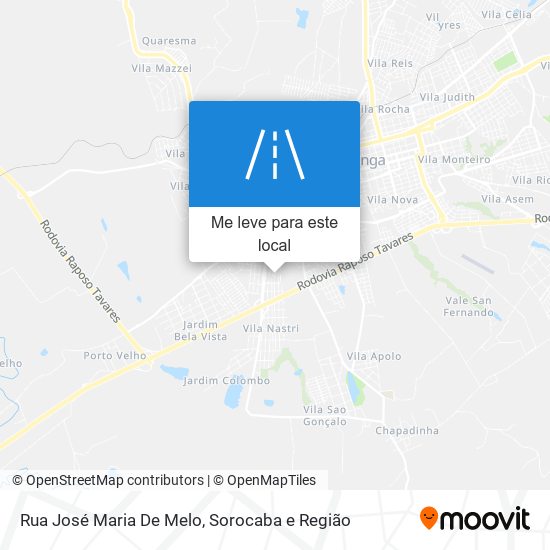 Rua José Maria De Melo mapa