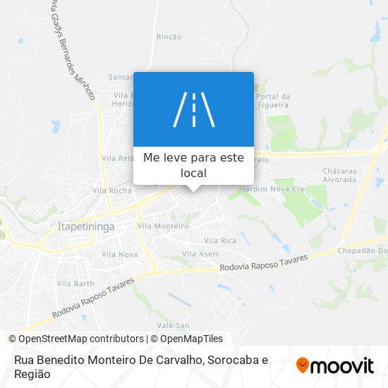 Rua Benedito Monteiro De Carvalho mapa