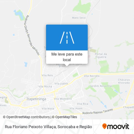 Rua Floriano Peixoto Villaça mapa