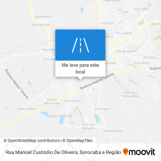 Rua Manoel Custódio De Oliveira mapa