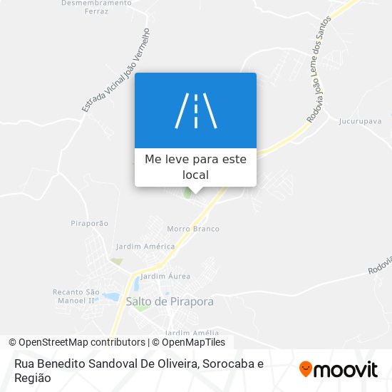 Rua Benedito Sandoval De Oliveira mapa