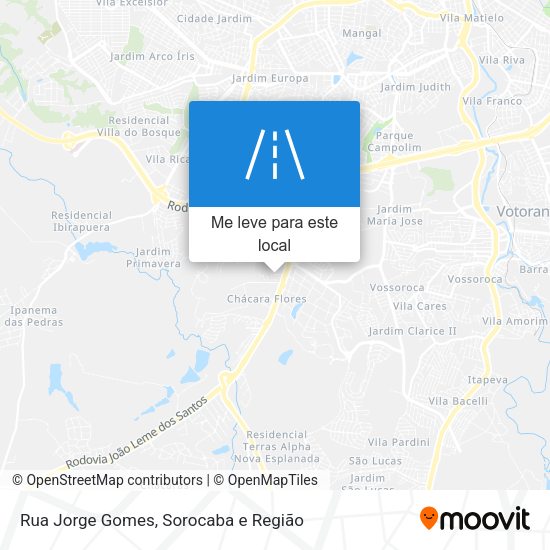 Rua Jorge Gomes mapa