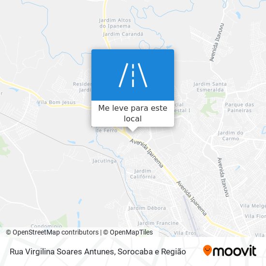 Rua Virgilina Soares Antunes mapa