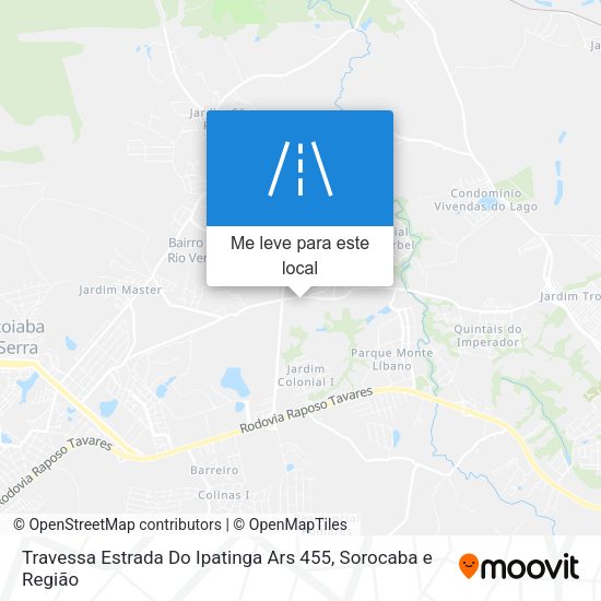 Travessa Estrada Do Ipatinga Ars 455 mapa