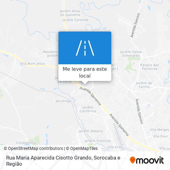 Rua Maria Aparecida Cisotto Grando mapa