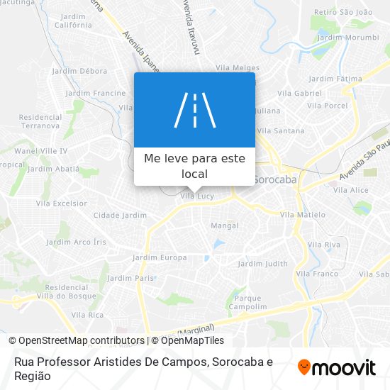 Rua Professor Aristides De Campos mapa