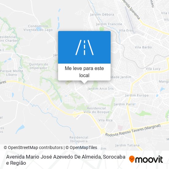 Avenida Mario José Azevedo De Almeida mapa